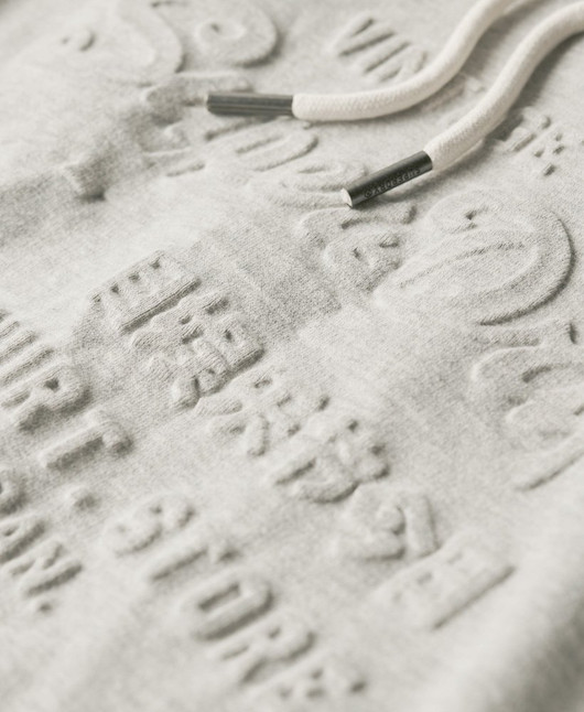 Kohokuvioitu Vintage Logo -huppari (grey)