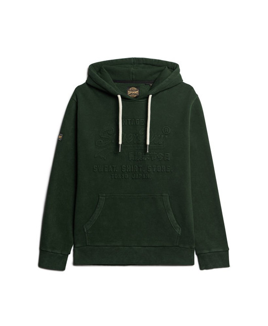 Kohokuvioitu Vintage Logo -huppari (green)